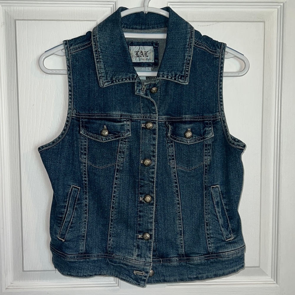 Blue jean vest